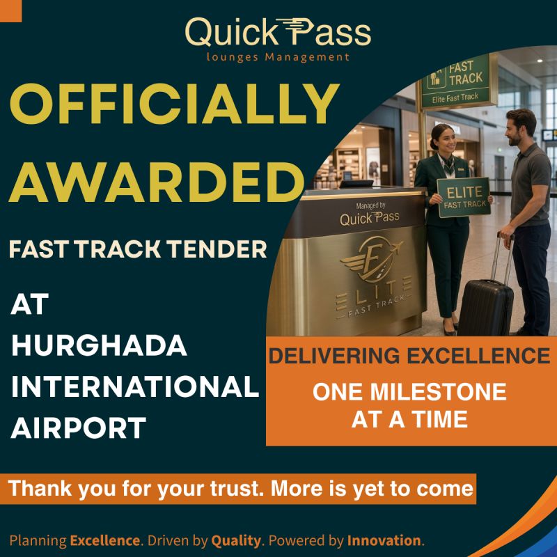 Quick Pass Awarded Fast Track Operations Tender at Hurghada International Airport